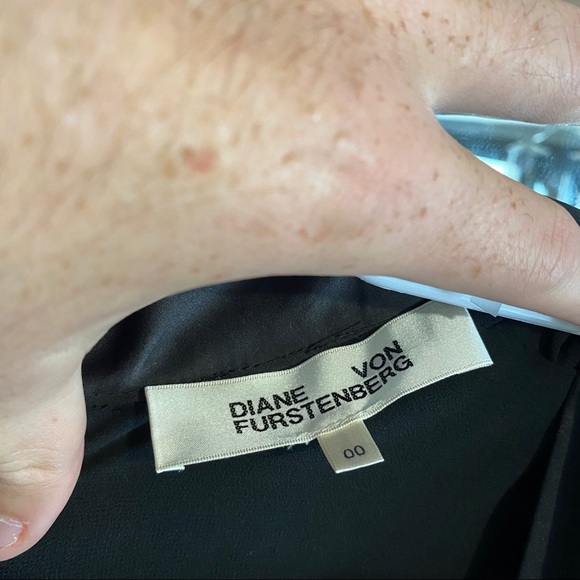 Diane Von Furstenberg Velvet Black Jumpsuit - Picture 5 of 9